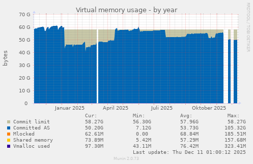 Virtual memory usage