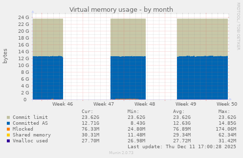Virtual memory usage