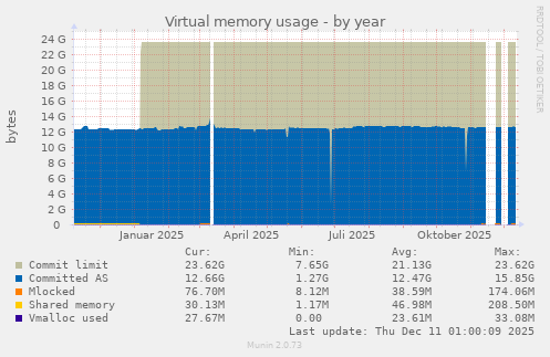 Virtual memory usage
