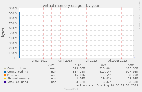 Virtual memory usage