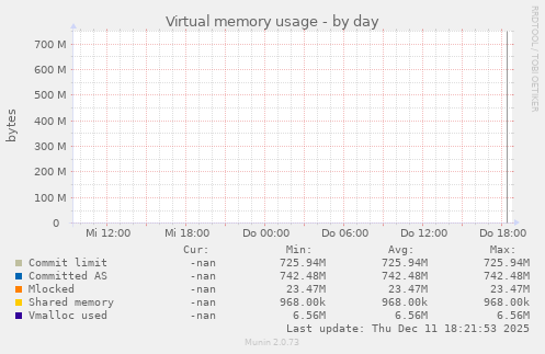 Virtual memory usage