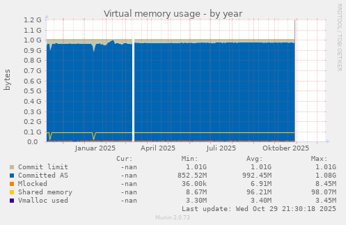 Virtual memory usage