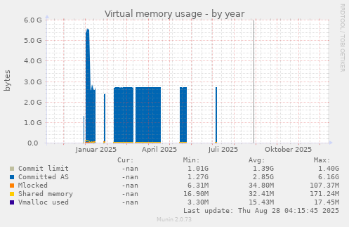 Virtual memory usage