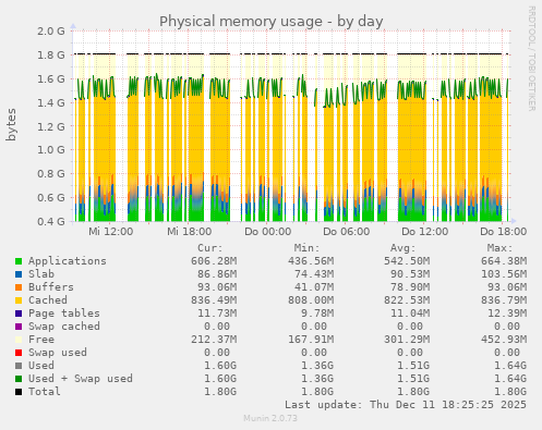 Physical memory usage
